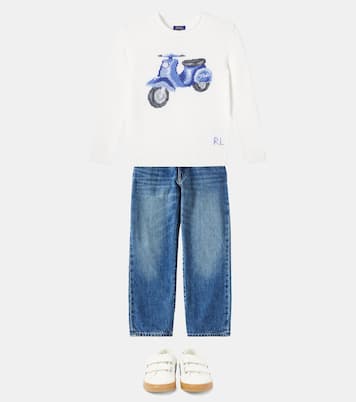 Pullover in cotone con intarsi | Polo Ralph Lauren Kids