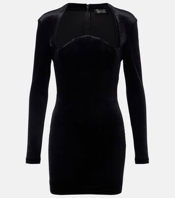 Bustier-Kleid aus Samt | Mugler