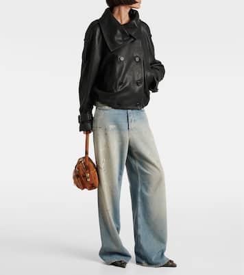 Camero Small suede shoulder bag | Acne Studios