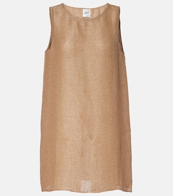 Stella sequined linen-blend minidress | Leset