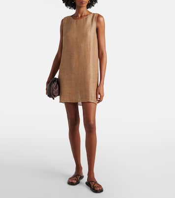 Stella sequined linen-blend minidress | Leset