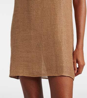 Stella sequined linen-blend minidress | Leset