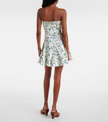 Caudal strapless cotton-blend minidress | Agua by Agua Bendita