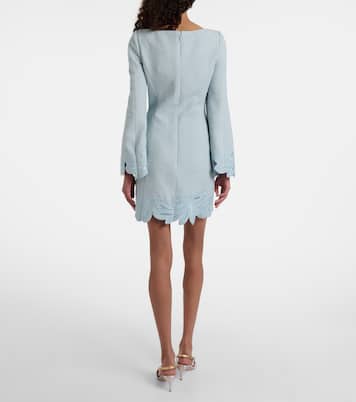 Cotton and wool-blend tweed minidress | Oscar de la Renta