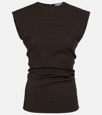 Tanado checked wool-blend top | Acne Studios