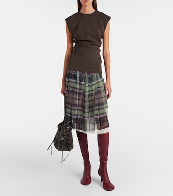 Tanado checked wool-blend top | Acne Studios