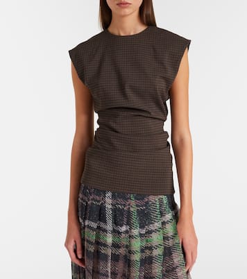 Tanado checked wool-blend top | Acne Studios