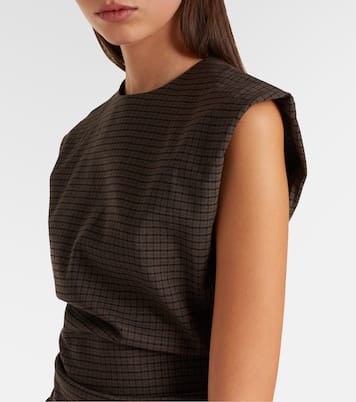 Tanado checked wool-blend top | Acne Studios