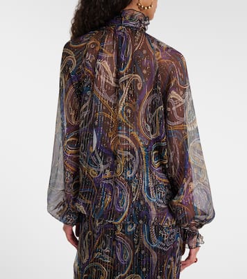 Blusa en mezcla de seda paisley | Etro
