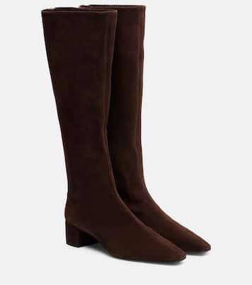 Saint Honore 35 suede knee-high boots | Aquazzura