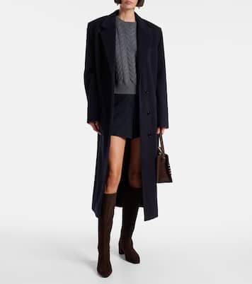 Saint Honore 35 suede knee-high boots | Aquazzura