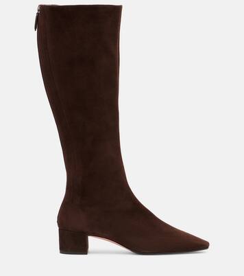 Saint Honore 35 suede knee-high boots | Aquazzura