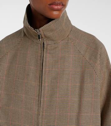 Baxter houndstooth blouson jacket | The Frankie Shop