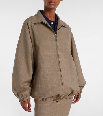 Baxter houndstooth blouson jacket | The Frankie Shop