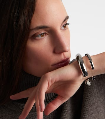 Natasha rhodium-plated cuff bracelet | Jennifer Fisher