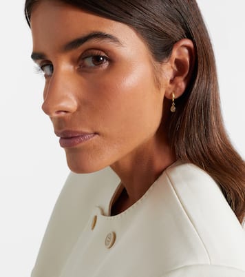 أقراط للأذن من الذهب عيار 18 قيراط مع ألماس Hidden Gem | Octavia Elizabeth