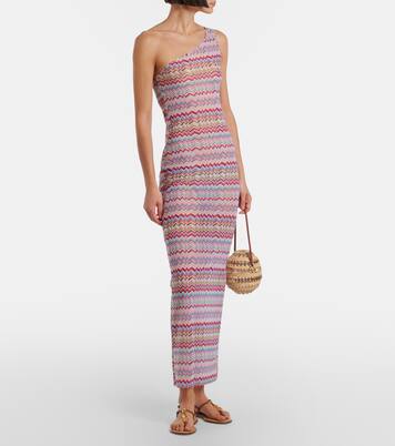 One-Shoulder-Maxikleid Zig Zag | Missoni