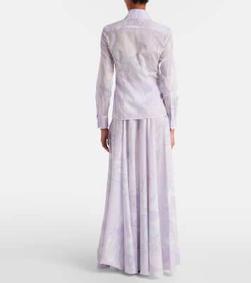 Orchidee cotton shirt | Pucci
