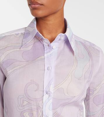 Orchidee cotton shirt | Pucci