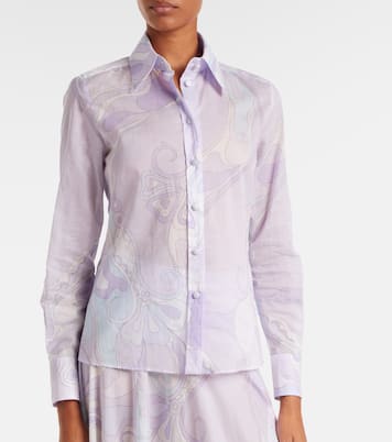 Orchidee cotton shirt | Pucci