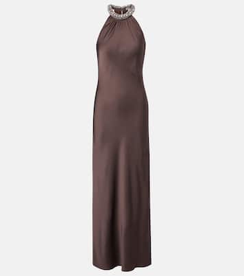 Embellished satin gown | Simkhai
