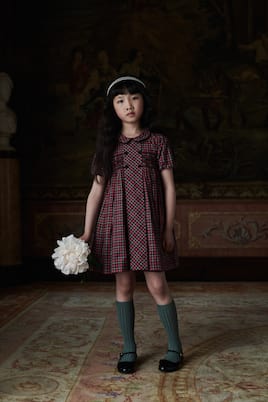 Robe Arcadia en coton à carreaux | La Coqueta