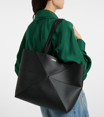Puzzle Fold Medium leather tote bag | Loewe