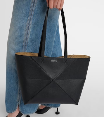 Puzzle Fold Medium leather tote bag | Loewe