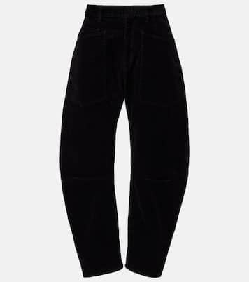 Shon cotton-blend barrel-leg pants | Nili Lotan