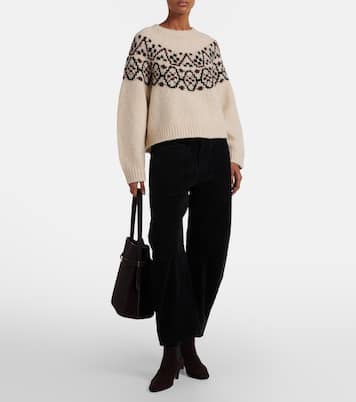 Shon cotton-blend barrel-leg pants | Nili Lotan