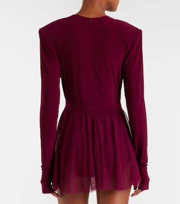 ليوتار من قماش شفاف يحزام للخصر | Norma Kamali