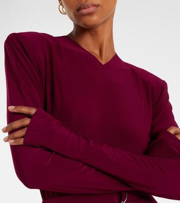 ليوتار من قماش شفاف يحزام للخصر | Norma Kamali