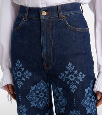 Partenope printed high-rise flared jeans | La DoubleJ