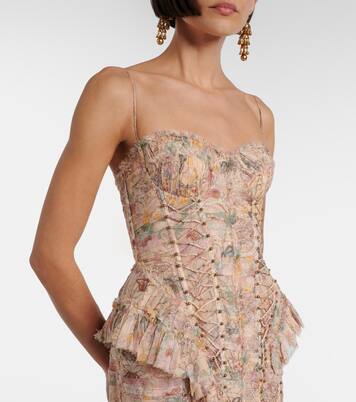 Rebellion floral silk midi dress | Zimmermann