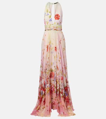 Floral silk gown | Roberto Cavalli