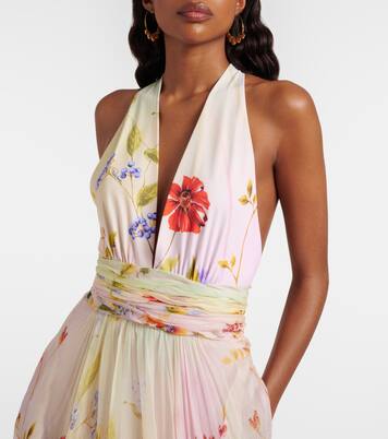 Floral silk gown | Roberto Cavalli