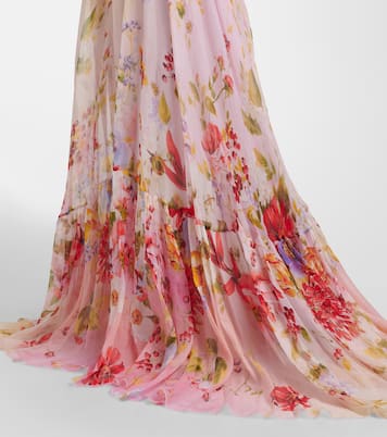 Floral silk gown | Roberto Cavalli