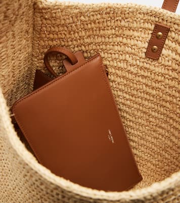 Le 5 à 7 Large raffia shoulder bag | Saint Laurent