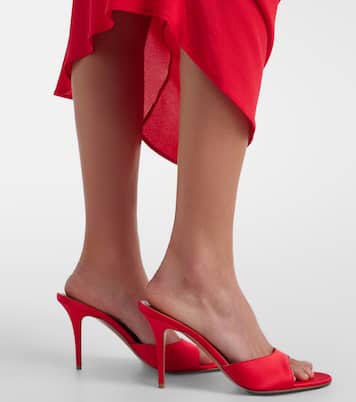 Mules Elodie 90 in raso | Amina Muaddi