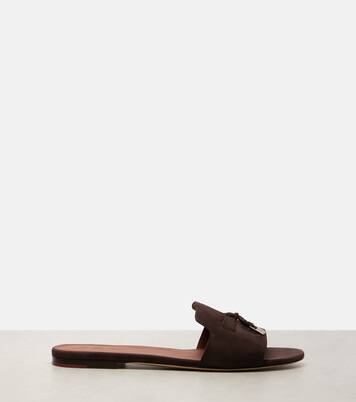 Summer Charms suede slides | Loro Piana