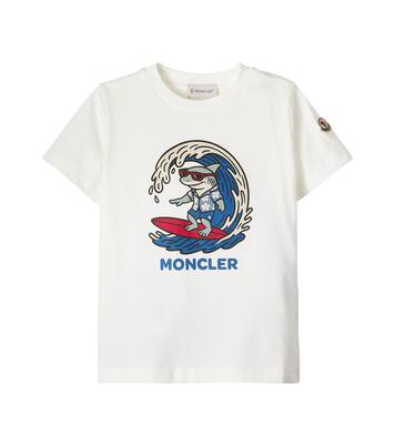 Logo printed cotton jersey T-shirt | Moncler Enfant