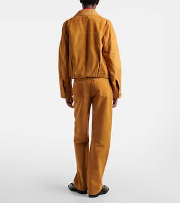 Suede straight pants | Loewe