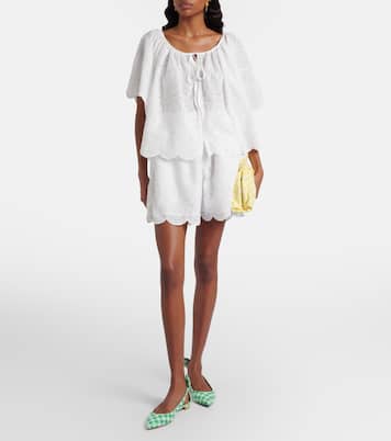 Bow Tie bow-detail checked ballet flats | Aquazzura