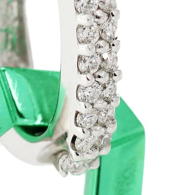 Chiara 18kt white gold and diamond single earring | Eéra