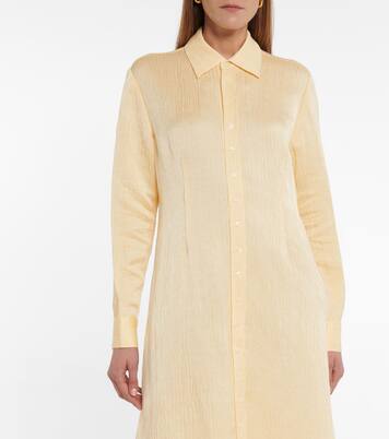 Linen-blend maxi shirt dress | CO