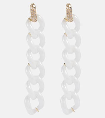 Boucles d'oreilles Link Drop en or 18 ct et diamants | Shay Jewelry