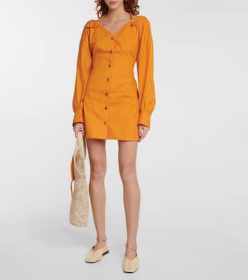 Alyssa cotton poplin minidress | Nanushka