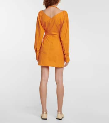 Alyssa cotton poplin minidress | Nanushka