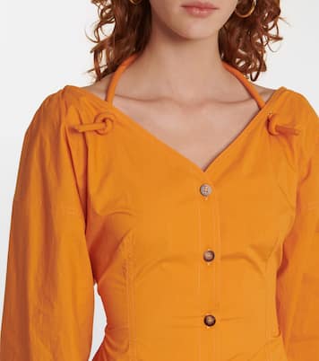 Alyssa cotton poplin minidress | Nanushka