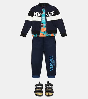 Bedrucktes T-Shirt aus Baumwoll-Jersey | Versace Kids
